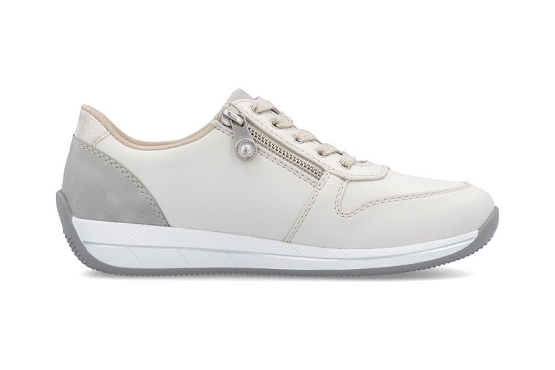 Rieker baskets sneakers n1100.80 cuir beige5977101_2