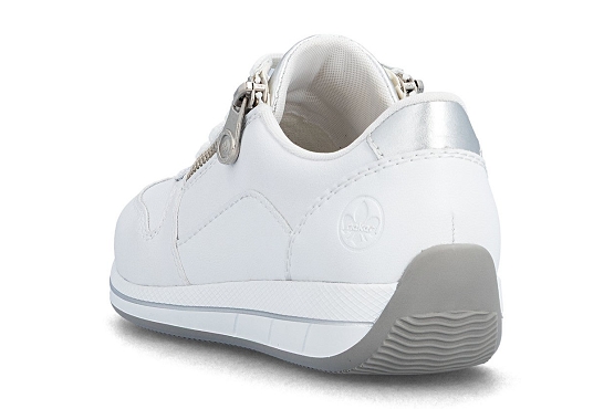 Rieker baskets sneakers n1100.81 cuir blanc5977201_3