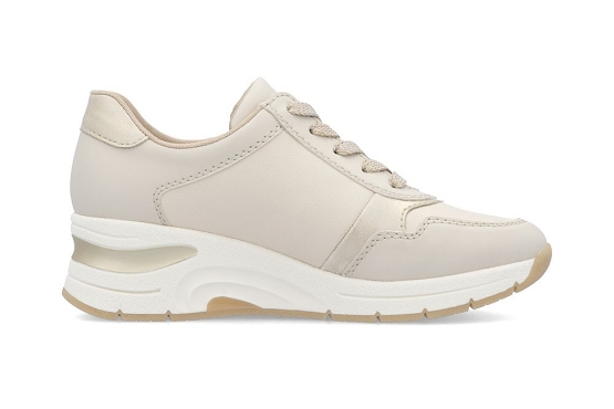 Rieker baskets sneakers n9301.60 cuir perle5977601_2