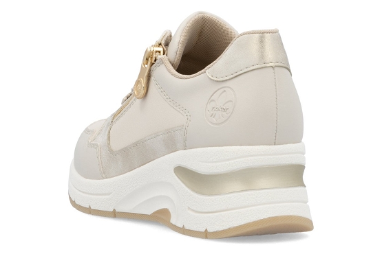 Rieker baskets sneakers n9301.60 cuir perle5977601_3