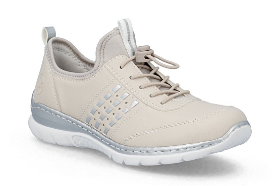 Rieker baskets sneakers l3259.60 cuir perle5978101_1