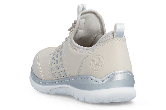 Rieker baskets sneakers l3259.60 cuir perle5978101_3
