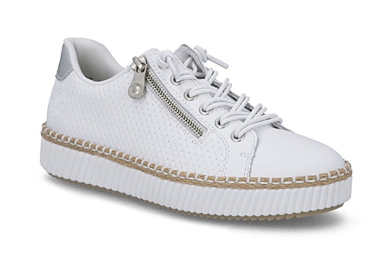 Rieker baskets sneakers m2940.81 cuir weiss5978301_1