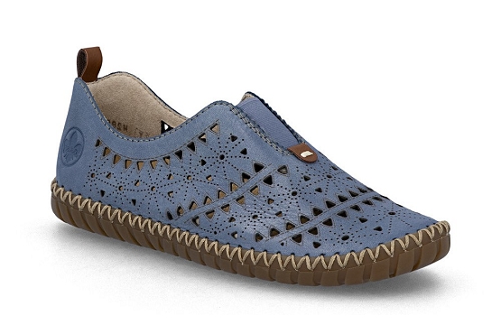 Rieker mocassins m2852.12 cuir jeans5980201_1