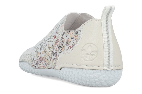 Rieker mocassins 43663.90 cuir blanc5980301_3
