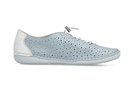 Rieker baskets sneakers 43656.12 cuir bleu5980401_2