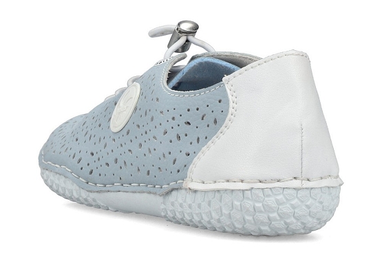 Rieker baskets sneakers 43656.12 cuir bleu5980401_3