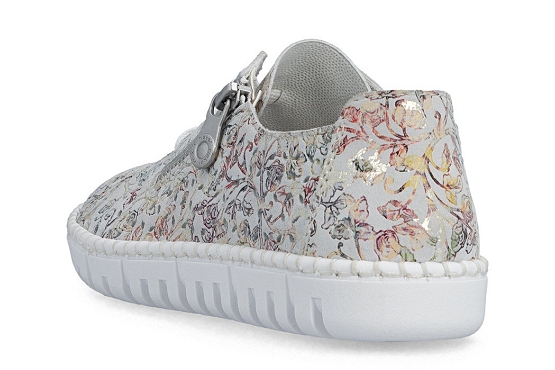 Rieker baskets sneakers m2306.92 cuir blanc5980501_3