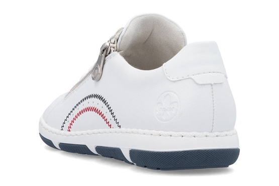 Rieker baskets sneakers 42424.80 cuir weiss5980701_3