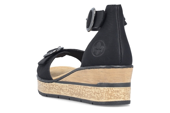 Rieker sandales nu pieds 63780.00 noir5982301_3