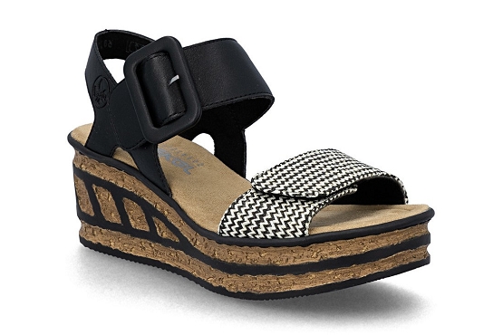 Rieker sandales nu pieds 68172.00 noir5982601_1