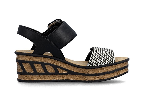 Rieker sandales nu pieds 68172.00 noir5982601_2