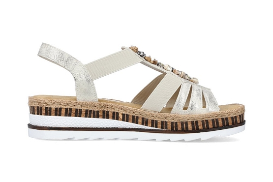 Rieker sandales nu pieds v7949.90 beige5983001_2