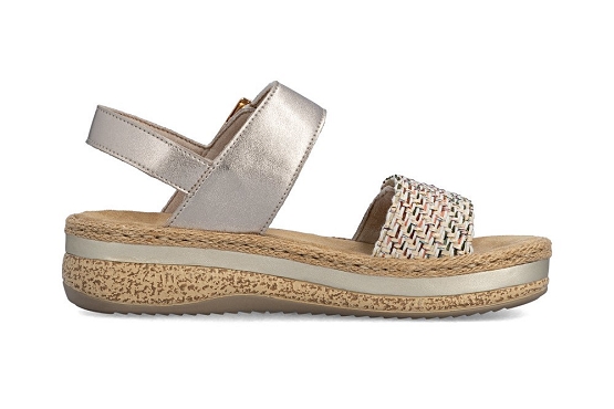 Rieker sandales nu pieds v0951.90 beige5983101_2