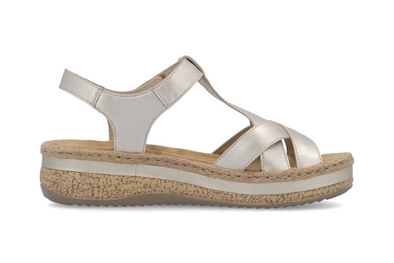 Rieker sandales nu pieds v0919.90 gold5983301_2
