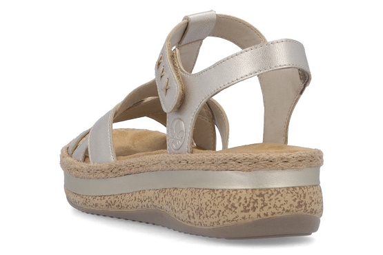 Rieker sandales nu pieds v0919.90 gold5983301_3
