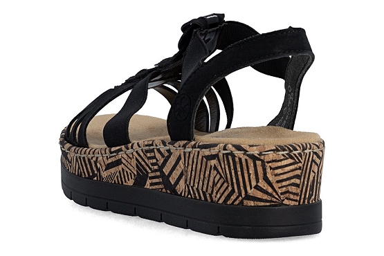 Rieker sandales nu pieds v3902.00 noir5983501_3