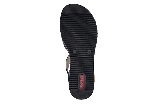 Rieker sandales nu pieds v3663.92 noir5983601_4