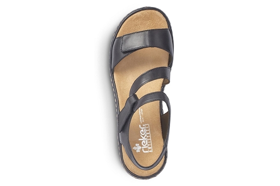 Rieker sandales nu pieds 659c7.00 noir5984001_4