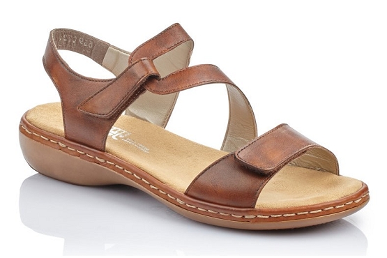 Rieker sandales nu pieds 659c7.24 marron5984101_1