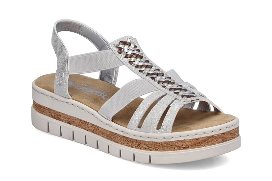 Rieker sandales nu pieds v4918.90 silver5984301_1