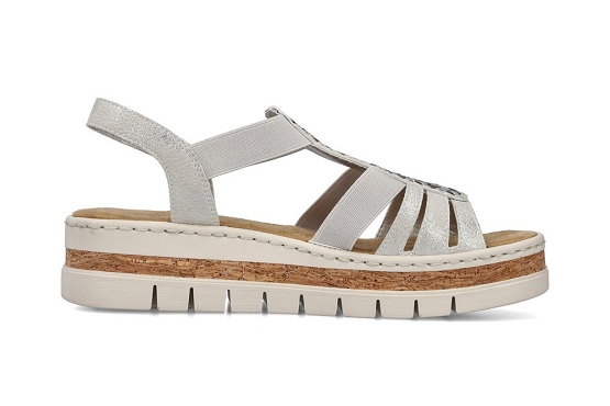 Rieker sandales nu pieds v4918.90 silver5984301_2