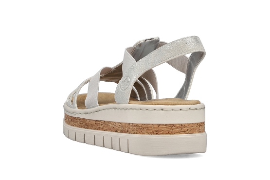 Rieker sandales nu pieds v4918.90 silver5984301_3