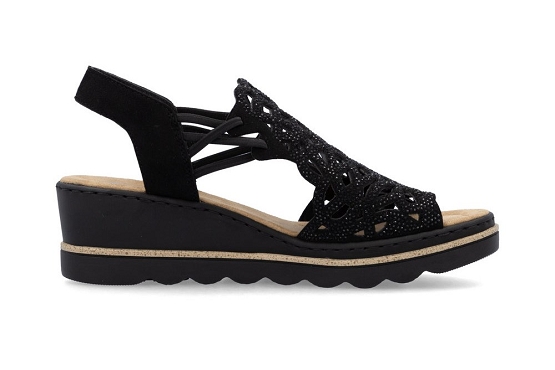 Rieker sandales nu pieds 67465.00 noir5984401_2