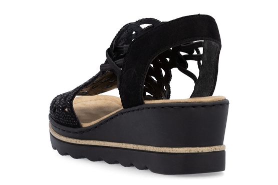 Rieker sandales nu pieds 67465.00 noir5984401_3