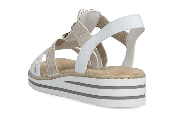 Rieker sandales nu pieds v0656.80 blanc5984601_3