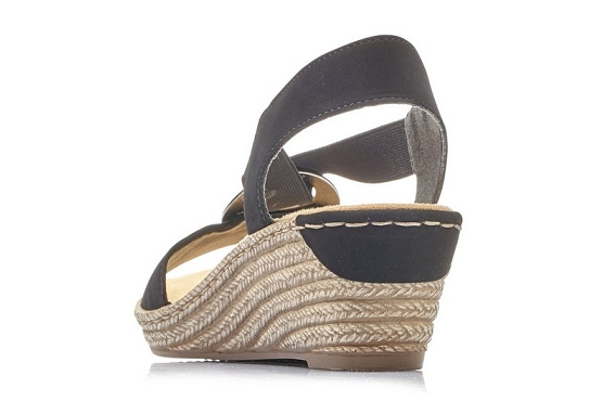 Rieker sandales nu pieds 624h6.00 noir5984801_3