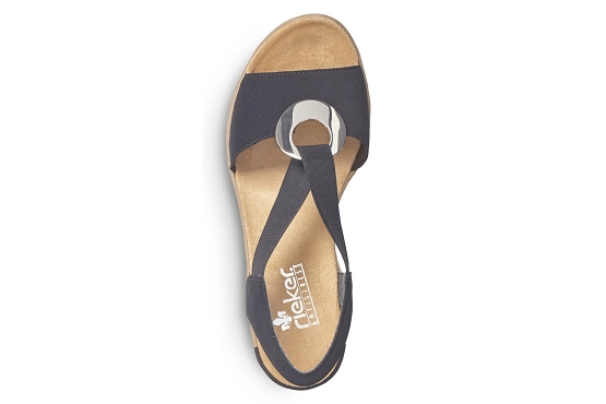 Rieker sandales nu pieds 624h6.00 noir5984801_4