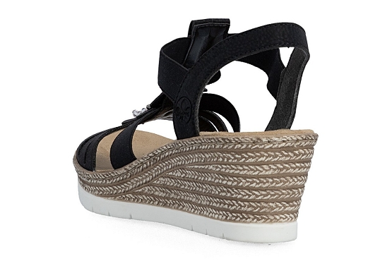 Rieker sandales nu pieds 619b2.00 noir5984901_3