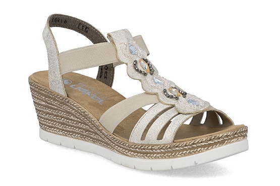 Rieker sandales nu pieds 619b2.60 beige5985001_1