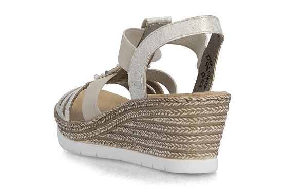 Rieker sandales nu pieds 619b2.60 beige5985001_3