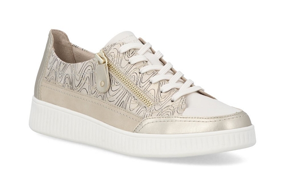 Remonte baskets sneakers d2e06.90 cuir muschel5986501_1