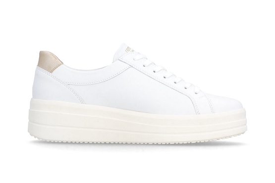 Remonte baskets sneakers d1c11.80 cuir weiss5986801_2