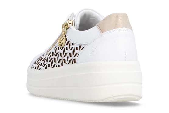 Remonte baskets sneakers d1c11.80 cuir weiss5986801_3
