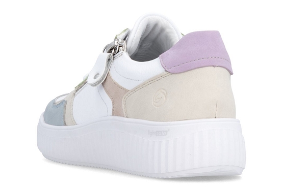 Remonte baskets sneakers d3e05.82 cuir weiss5986901_3