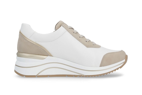 Remonte baskets sneakers d0t01.80 cuir weiss5987001_2