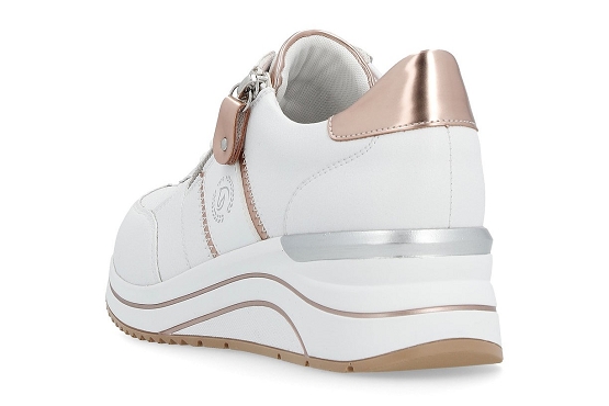 Remonte baskets sneakers d0t04.80 cuir weiss5987101_3