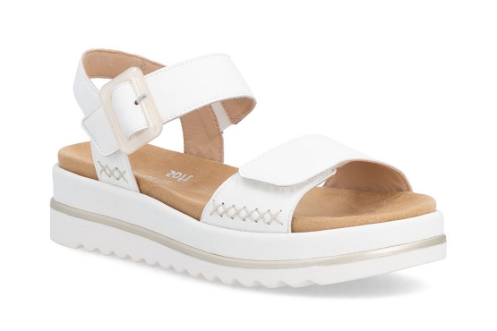 Remonte sandales nu pieds d3p53.80 cuir blanc5987601_1