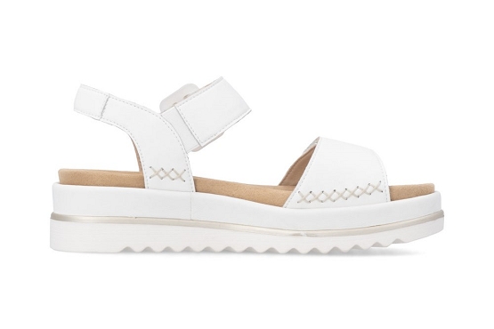 Remonte sandales nu pieds d3p53.80 cuir blanc5987601_2