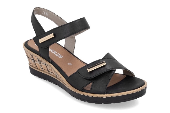 Remonte sandales nu pieds r6266.00 cuir noir5988001_1