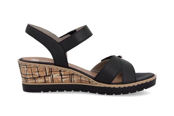 Remonte sandales nu pieds r6266.00 cuir noir5988001_2