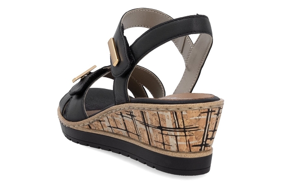 Remonte sandales nu pieds r6266.00 cuir noir5988001_3
