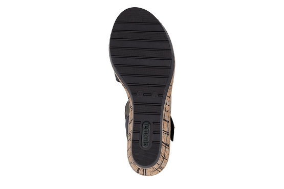 Remonte sandales nu pieds r6266.00 cuir noir5988001_4