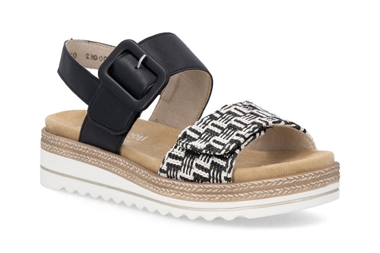 Remonte sandales nu pieds d0q62.03 cuir noir5988201_1