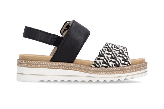 Remonte sandales nu pieds d0q62.03 cuir noir5988201_2