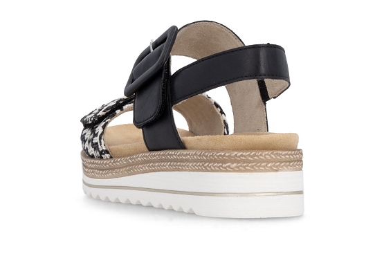 Remonte sandales nu pieds d0q62.03 cuir noir5988201_3